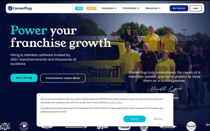 Skjermbilde av careerplug.com