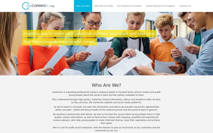 Screenshot di careers4u.org
