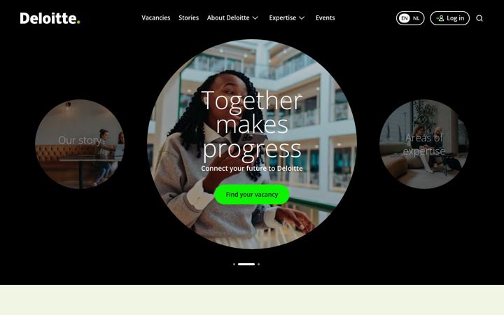 Screenshot of careersatdeloitte.com