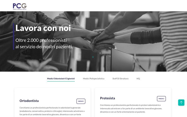 Screenshot of careerspcg.it