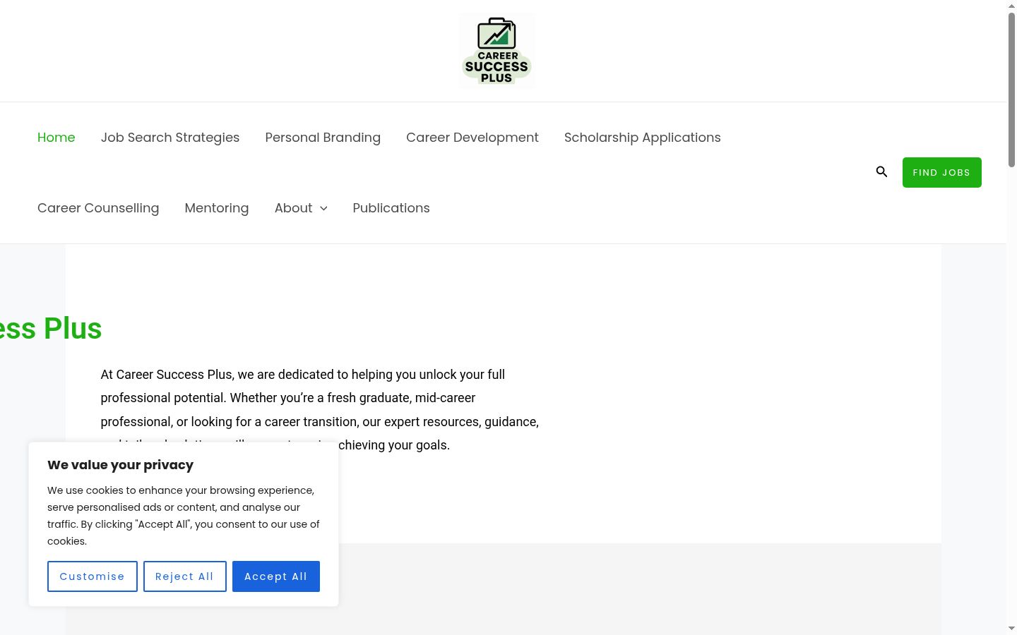 Screenshot des Einwilligungsbanners vor jeglicher Interaktion