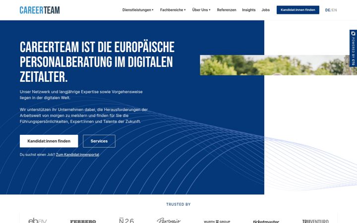Screenshot of careerteam.de