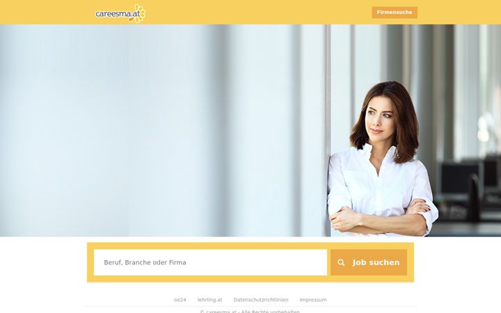 Screenshot of careesma.at