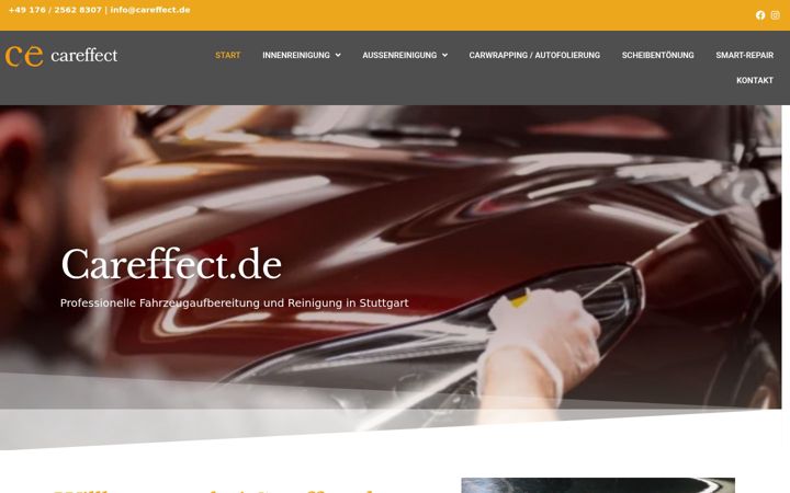 Screenshot of careffect.de