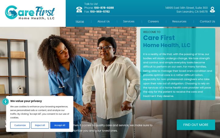 Screenshot of carefirsthh.com