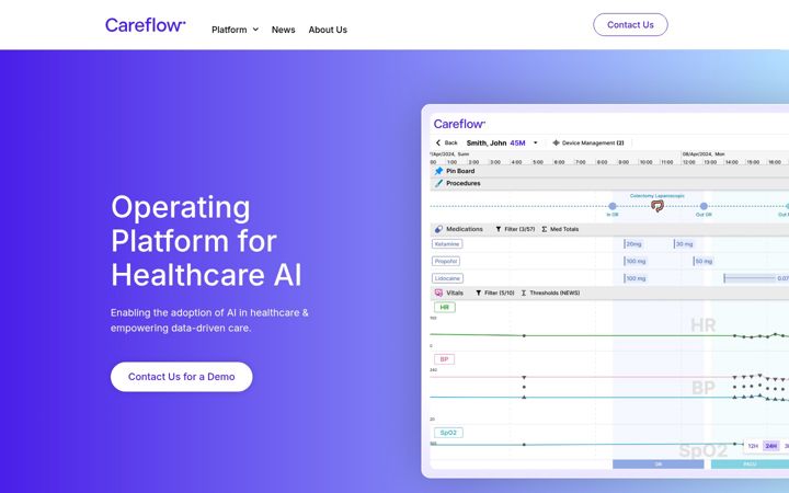 Screenshot of careflowhealth.com