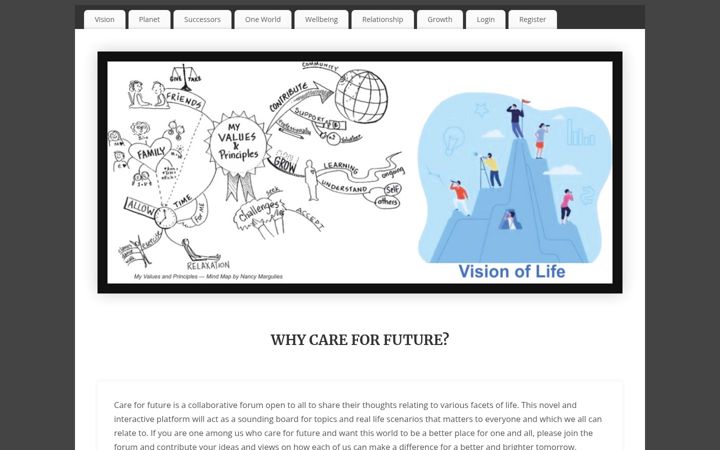 Screenshot of careforfuture.online