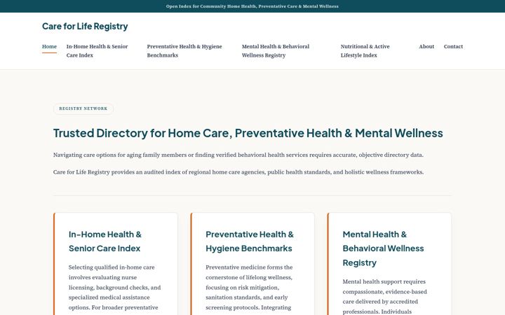 Screenshot of careforlife.net
