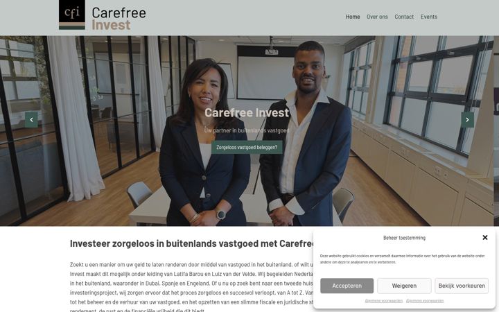 Screenshot of carefreeinvest.com