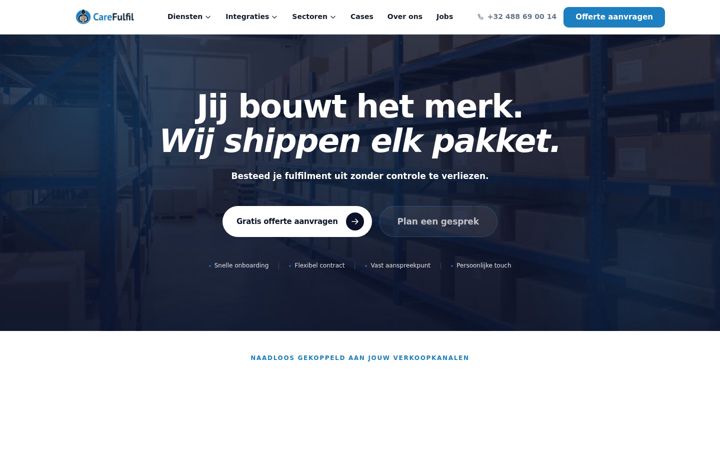 Screenshot of carefulfilment.com