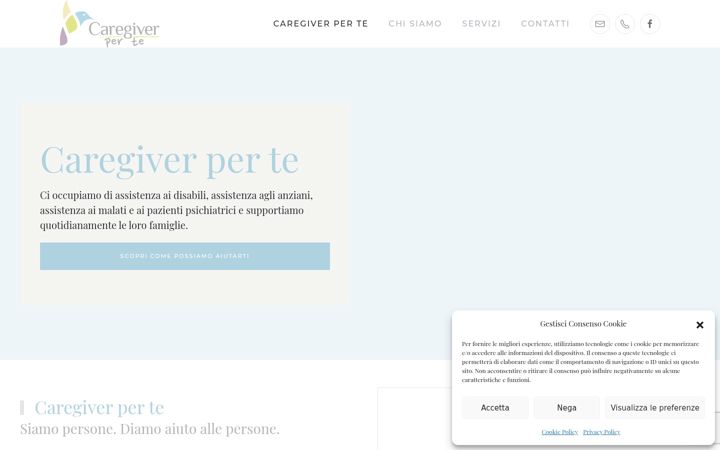 Ekrano kopija caregiverperte.it