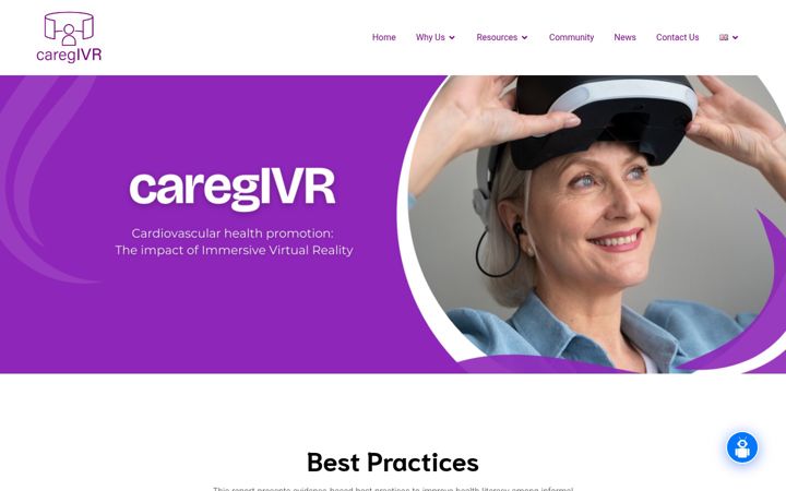 Skjermbilde av caregivr.eu