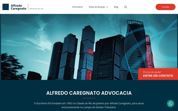Screenshot of caregnato.com.br
