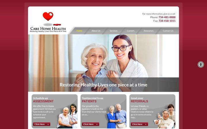 Screenshot of carehha.com