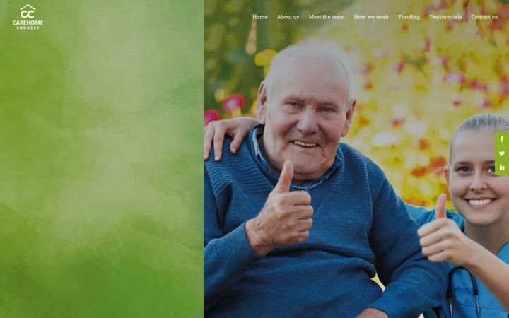 Screenshot of carehomeconnect.co.uk