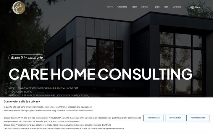 Ekrano kopija carehomeconsulting.it