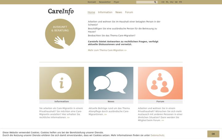Screenshot of careinfo.ch