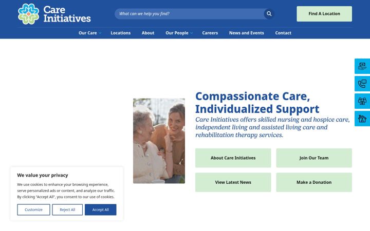 Capture d'écran de careinitiatives.org