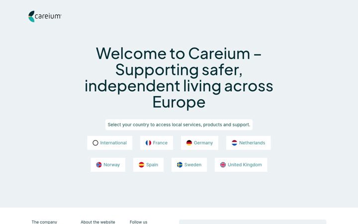Screenshot of careium.com