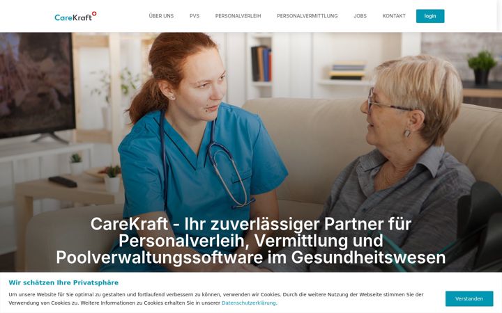 Screenshot of carekraft.ch