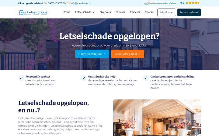 Screenshot of careletsel.nl