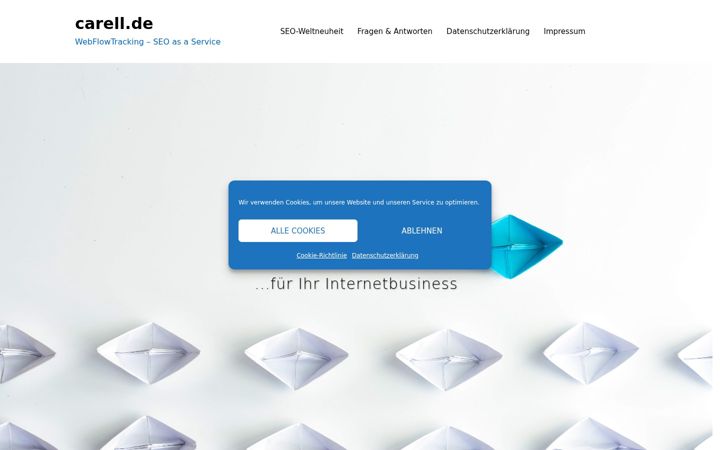Screenshot of carell.de