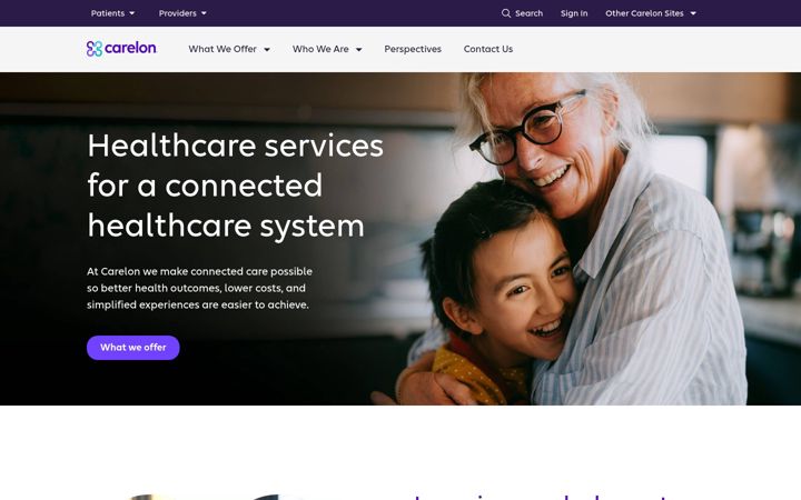 Screenshot of carelon.com
