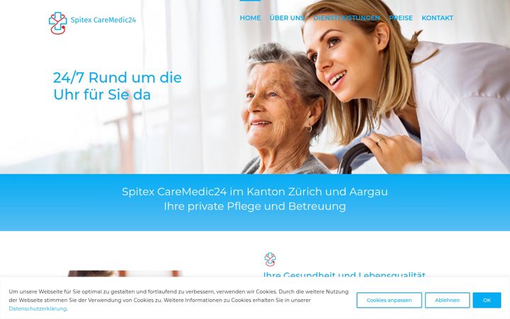 Screenshot of caremedic24.ch