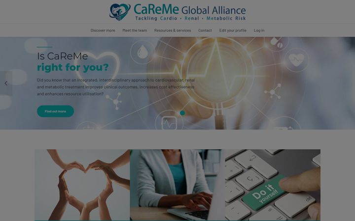 Capture d'écran de caremeglobalalliance.org
