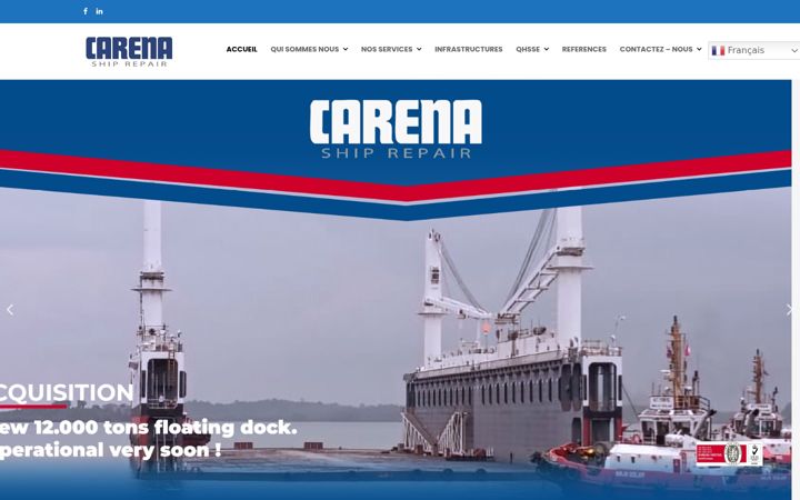 Screenshot of carenashiprepair.com