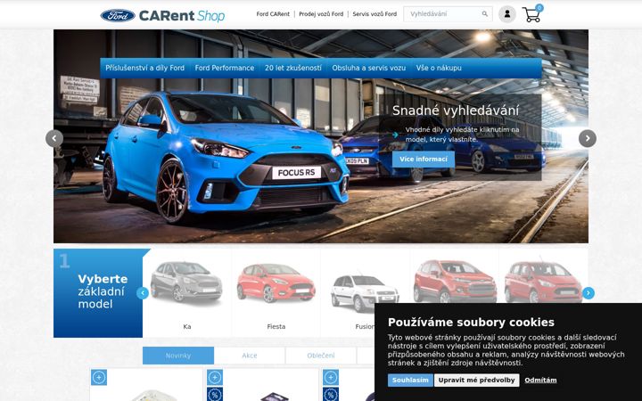 Screenshot of carent-shop.cz