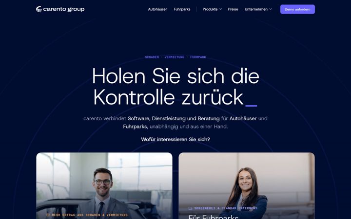 Screenshot of carento-gruppe.de