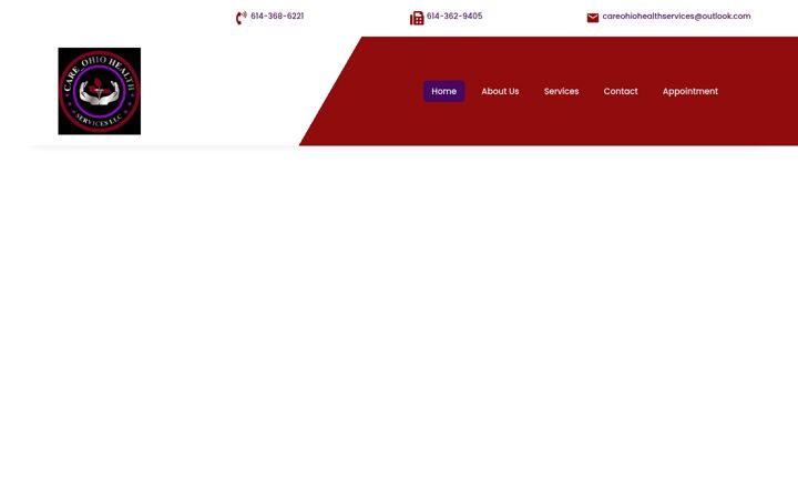 Screenshot of careohiohealthservices.com