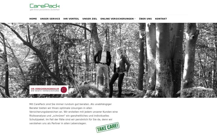 Screenshot of carepack.at