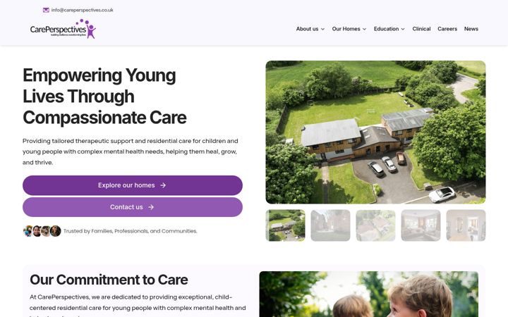 Screenshot of careperspectives.co.uk