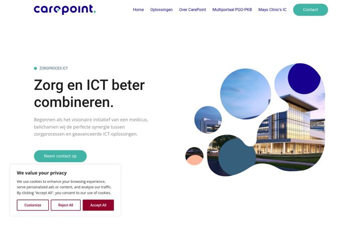 Screenshot of carepoint.nl