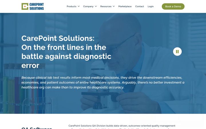Screenshot of carepointsolutions.com