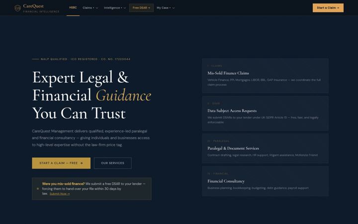 Screenshot of carequestmanagement.com