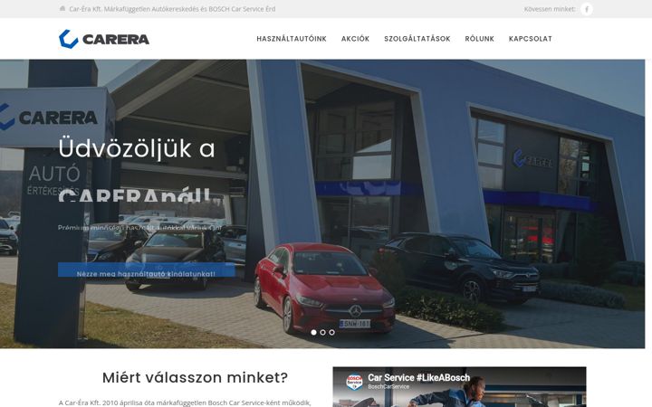 Screenshot of carera.hu