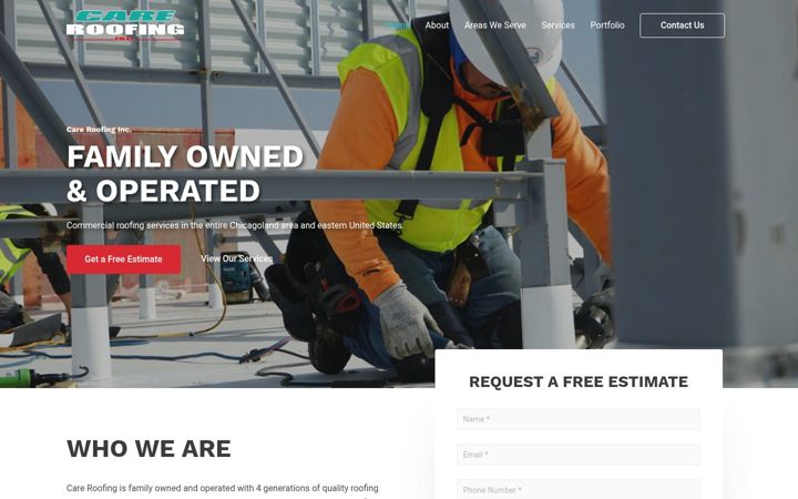 Screenshot di careroofing.net
