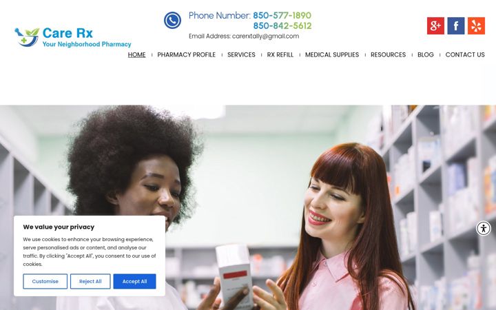 Screenshot of carerxtally.com