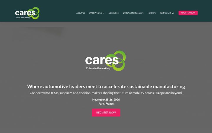 Screenshot of cares-sustainableforum.com