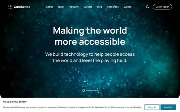 Screenshot of carescribe.io