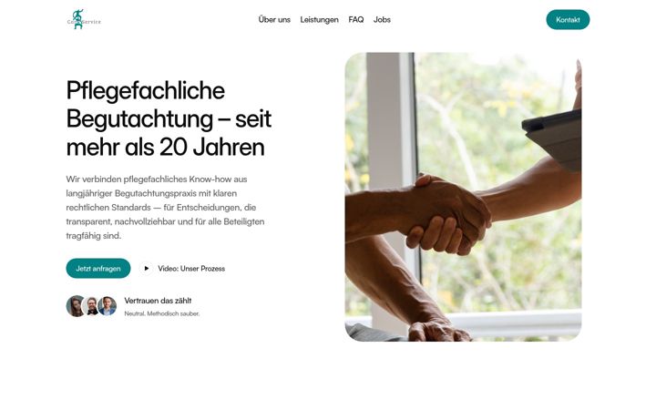 Screenshot of careservice.de