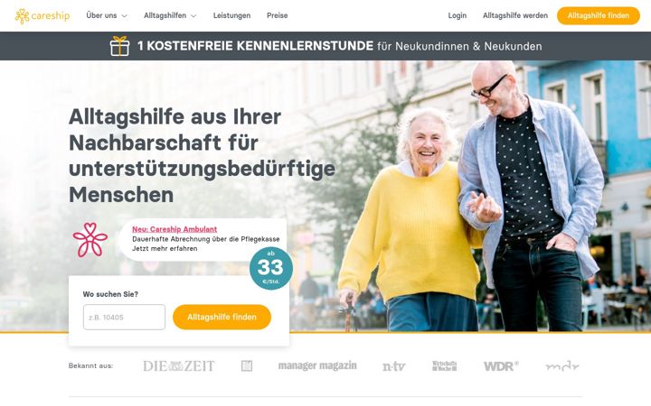 Screenshot of careship.de