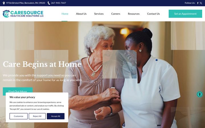 Screenshot of caresourcehcs.com