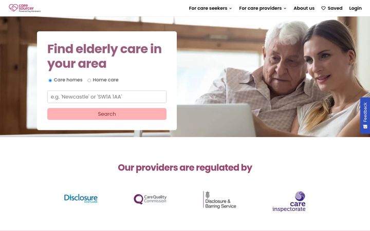 Screenshot of caresourcer.com
