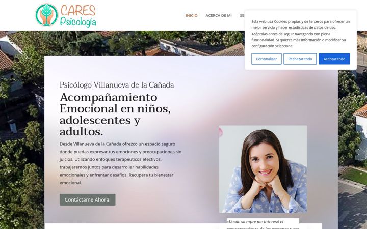 Screenshot of carespsicologia.com