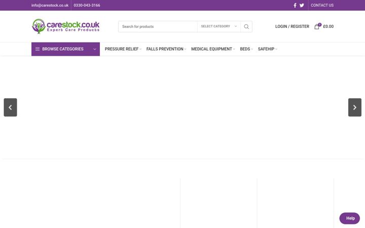 Screenshot of carestock.co.uk