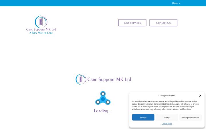Screenshot of caresupportmk.co.uk
